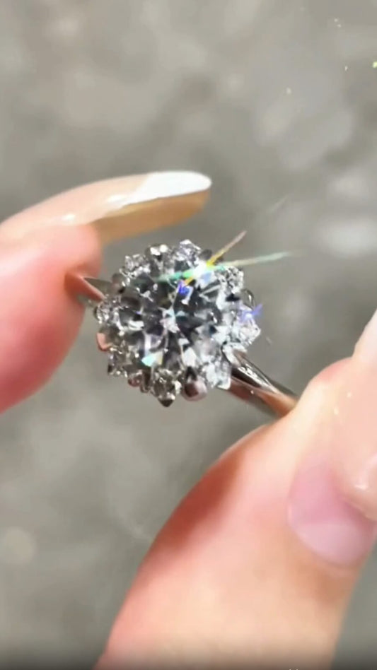 1.00ct Lab-Grown Diamond Style-Bouquet-Inspired| IGI Certified | PT950 Platinum