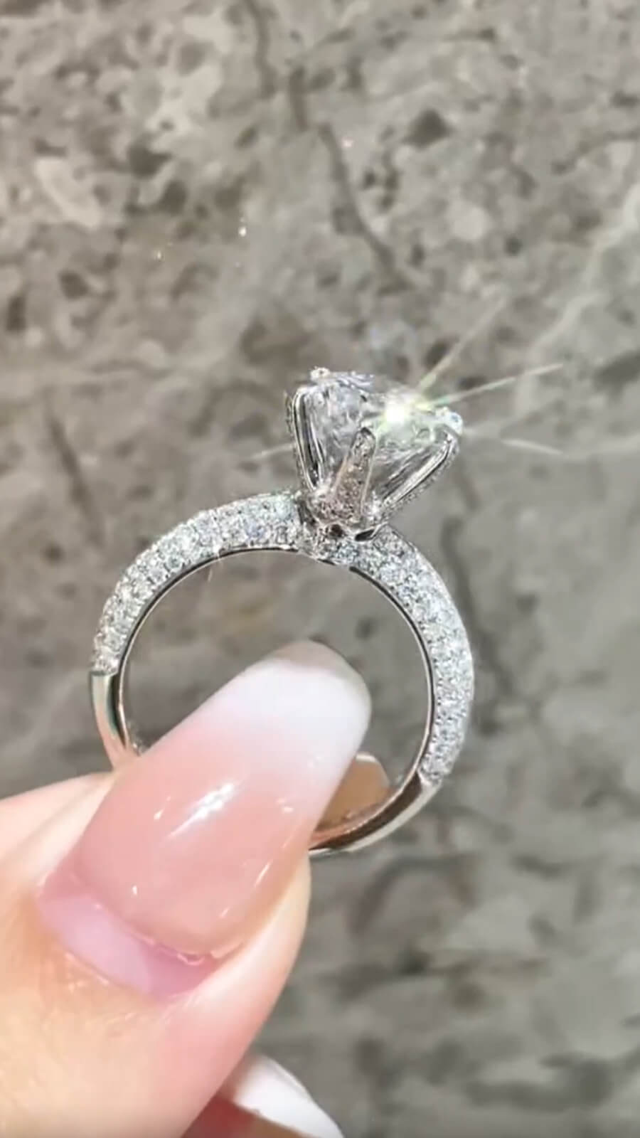 Classic Six-Prong 2.01ct Lab Diamond Ring – IGI Certified DE VS | Solid PT950 Platinum