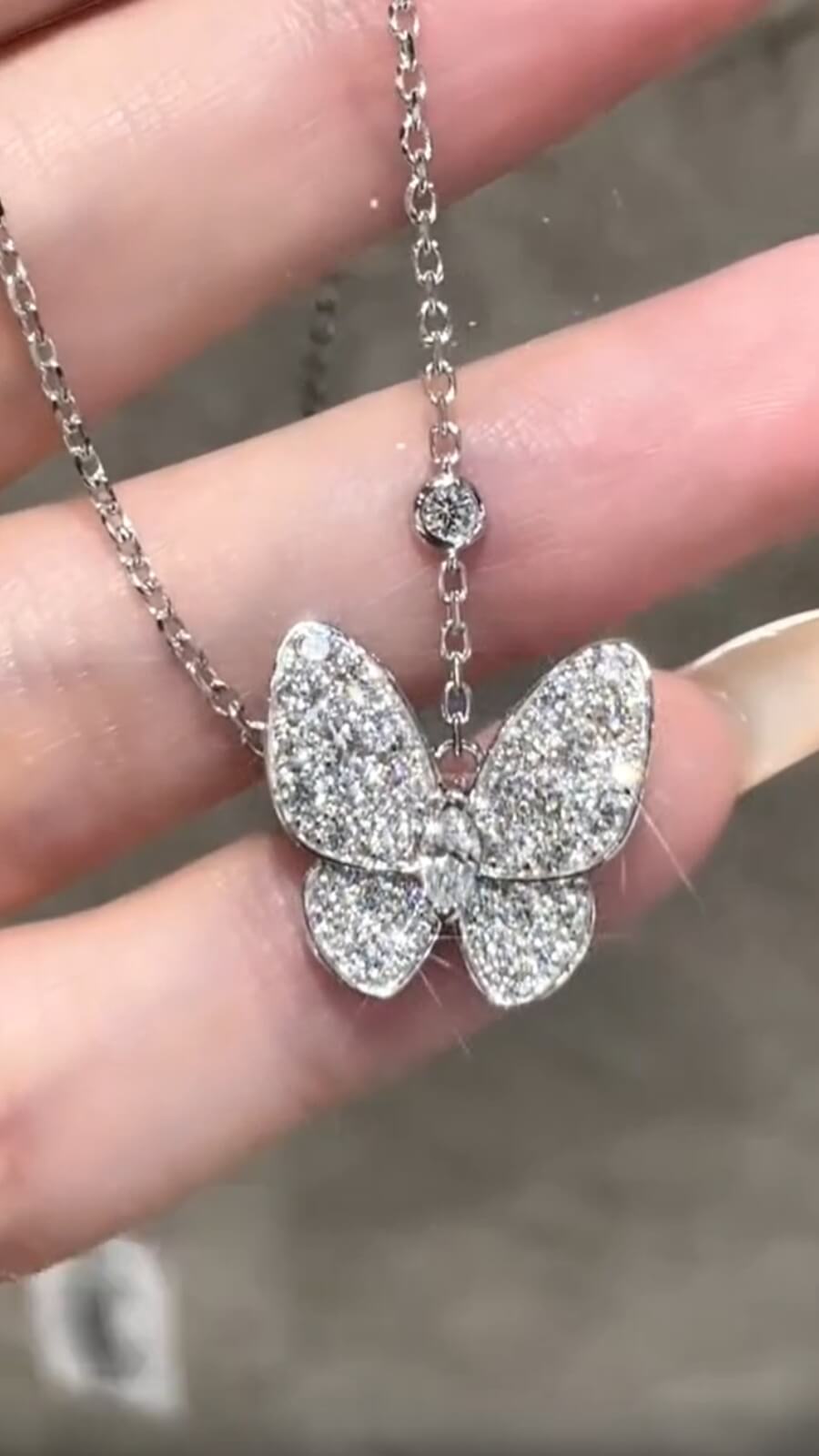 Full Pavé Lab Diamond Necklace – PT950 Platinum | Statement Design-6 | Now on Sale