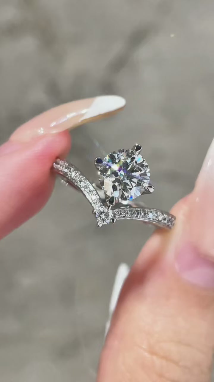 1.00ct Lab-Grown Diamond Style-Queen’s Crown 2| IGI Certified | PT950 Platinum