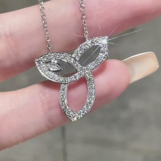 Full Pavé Lab Diamond Necklace – PT950 Platinum | Statement Design-5 | Now on Sale