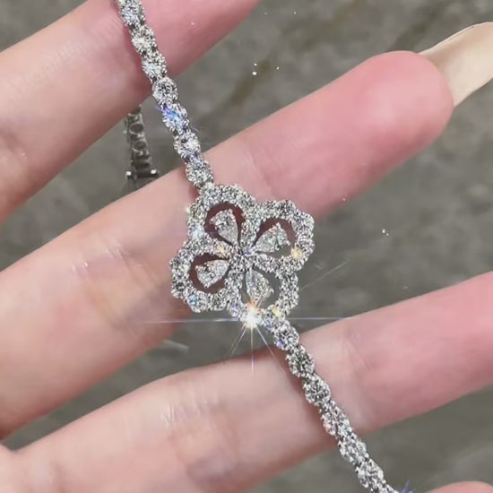 Luxury Lab Diamond Bracelet in 18K Gold – Harry-Inspired Design | Full Pavé | Select Your Size