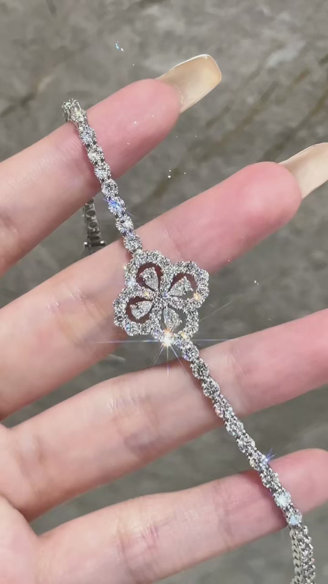 Luxury Lab Diamond Bracelet in 18K Gold – Harry-Inspired Design | Full Pavé | Select Your Size